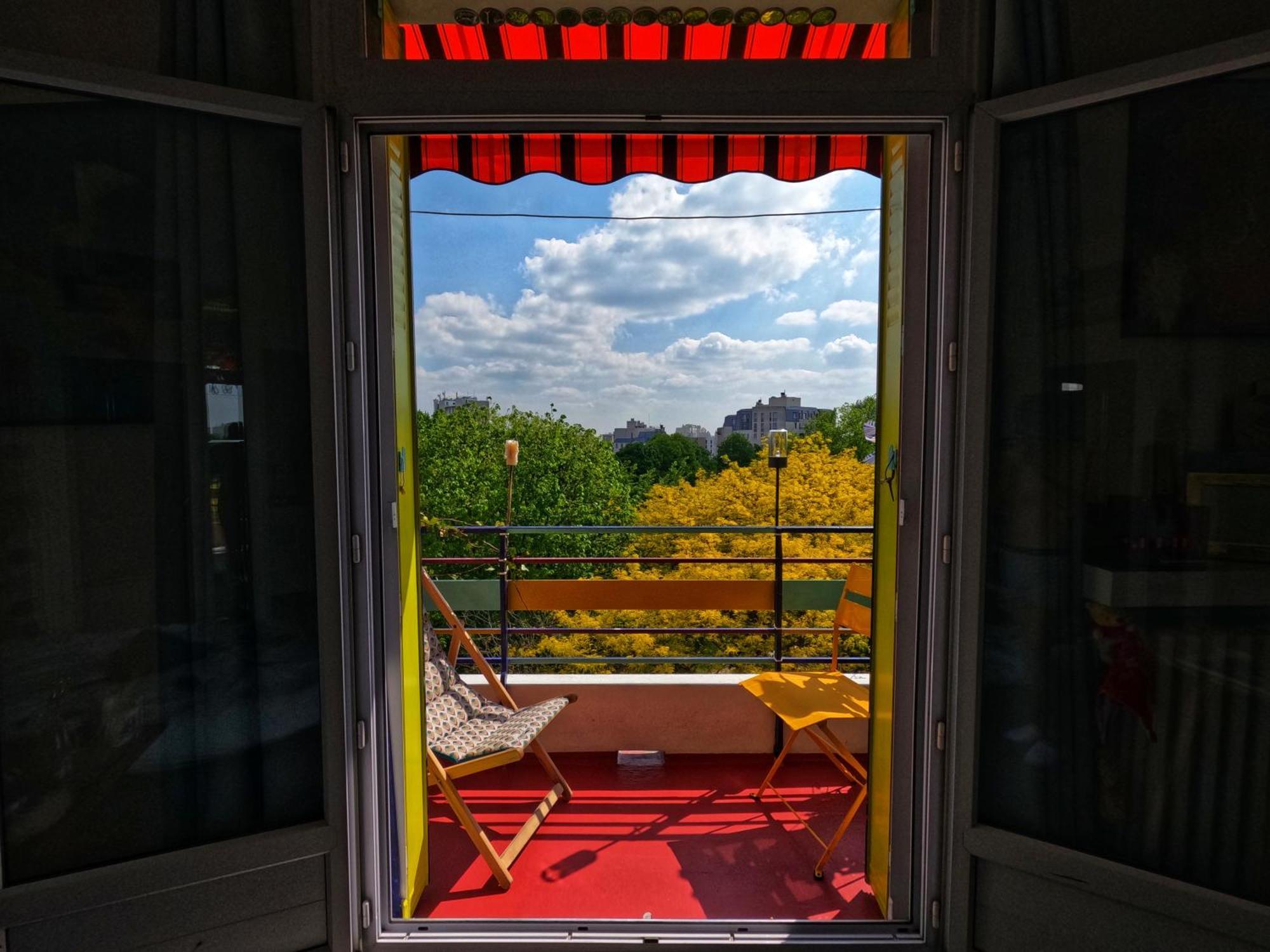 Canopee, Paisible, Chaleureux, Lumineux, Balcon Paris Dış mekan fotoğraf