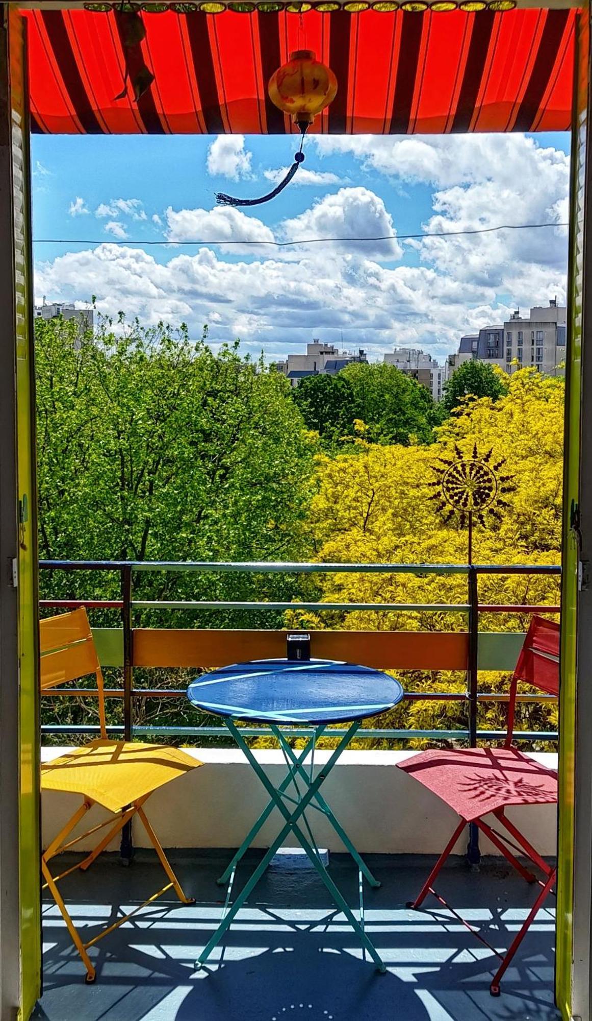 Canopee, Paisible, Chaleureux, Lumineux, Balcon Paris Dış mekan fotoğraf